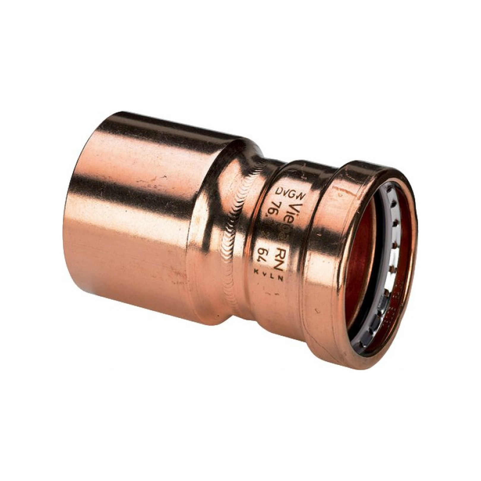 Viega Kupfer Pressfitting Reduzierstück Profipress 2415.1 XL 64x54 mm SC-Contur EPDM 577612