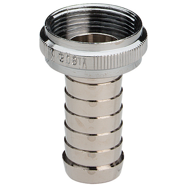 Viega Schlauchverschraubung 1/2 x M22 x 1 Messing verchromt flachdichtend Perlatorgewinde 106843
