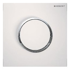 Geberit Urinalsteuerung Typ 10 pneumatisch Betätigungsplatte weiß verchromt 116015KJ1