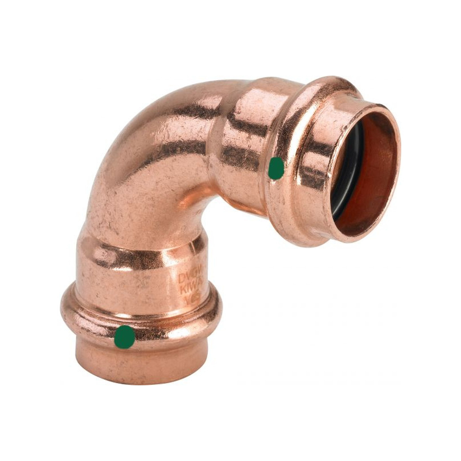 Viega Pressfitting Kupfer Bogen 90 Grad Profipress 2416 18 mm SC-Contur EPDM 291495