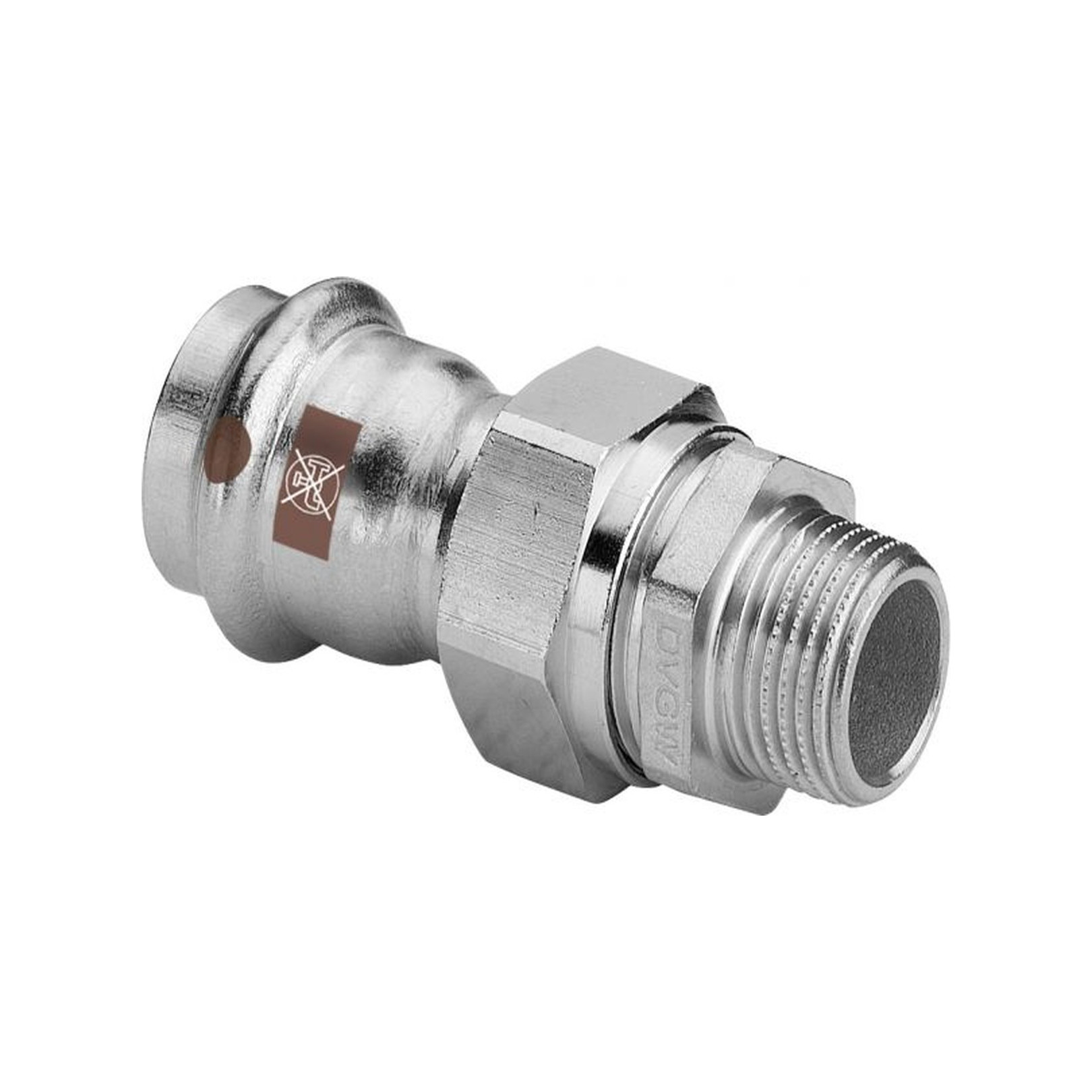 Viega Verschraubung Temponox 1765 SC-Contur 22 mm R 3/4 Stahl nichtrostend 812089