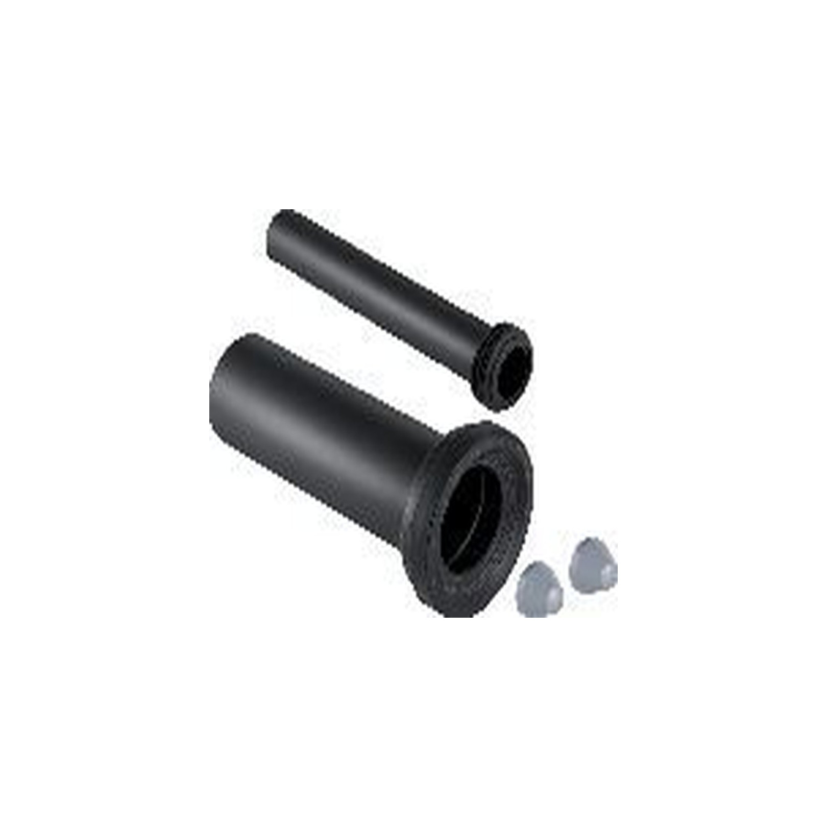 Geberit Wand-WC-Anschlussgarnitur 90 mm 30 cm PE-HD mattverchromt Deckkappen 152441461