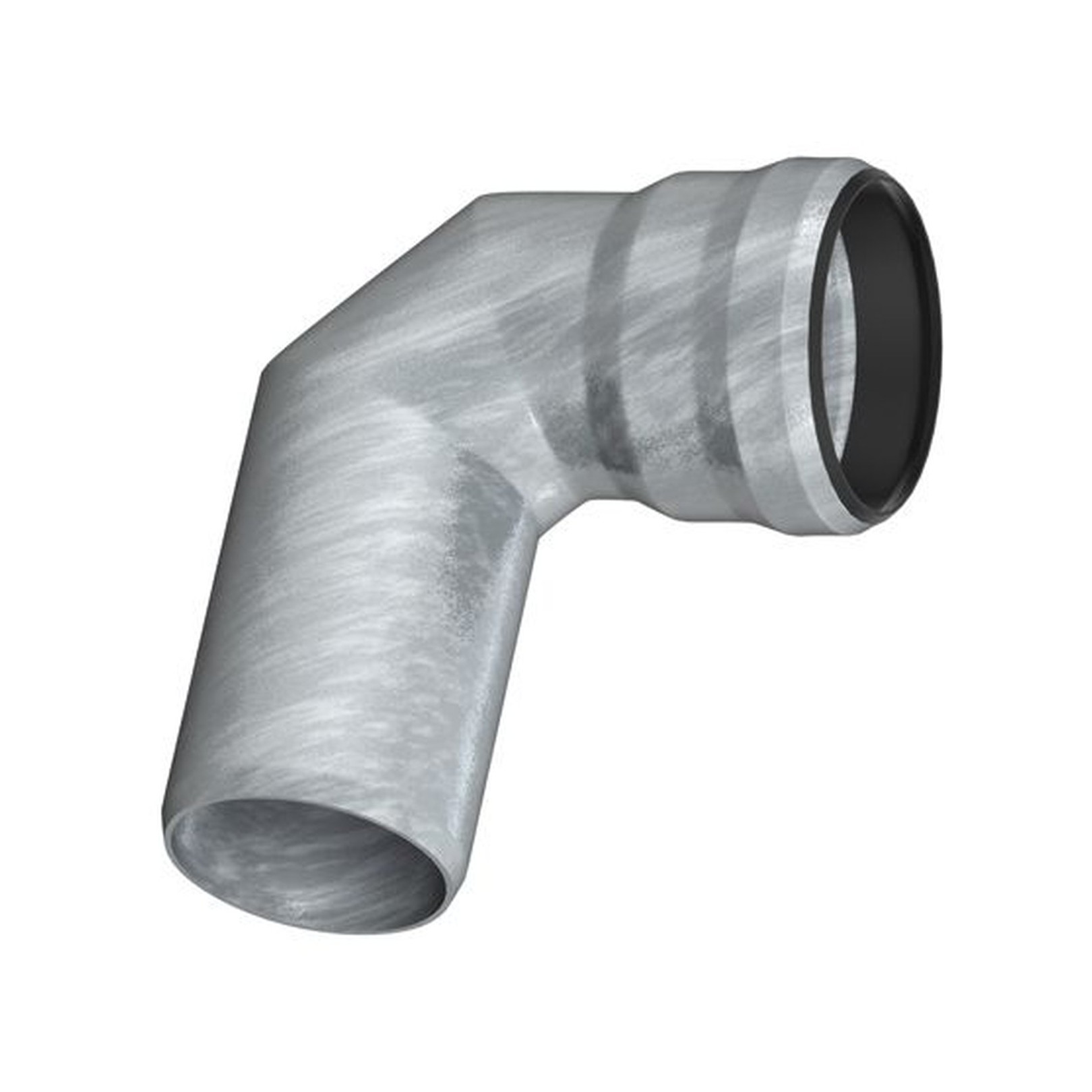 Aco Passavant GM-X Winkelbogen DN40 90 Grad Steckmuffe feuerverzinkt 0174.12.30