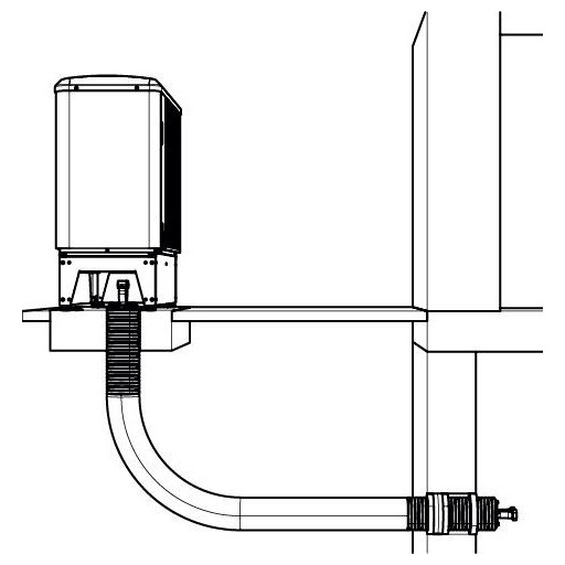 WOLF Kellereinführung DN200-32 komplett 3m Edelstahlwellrohr Kabelleerrohr Abdichtset 2075441