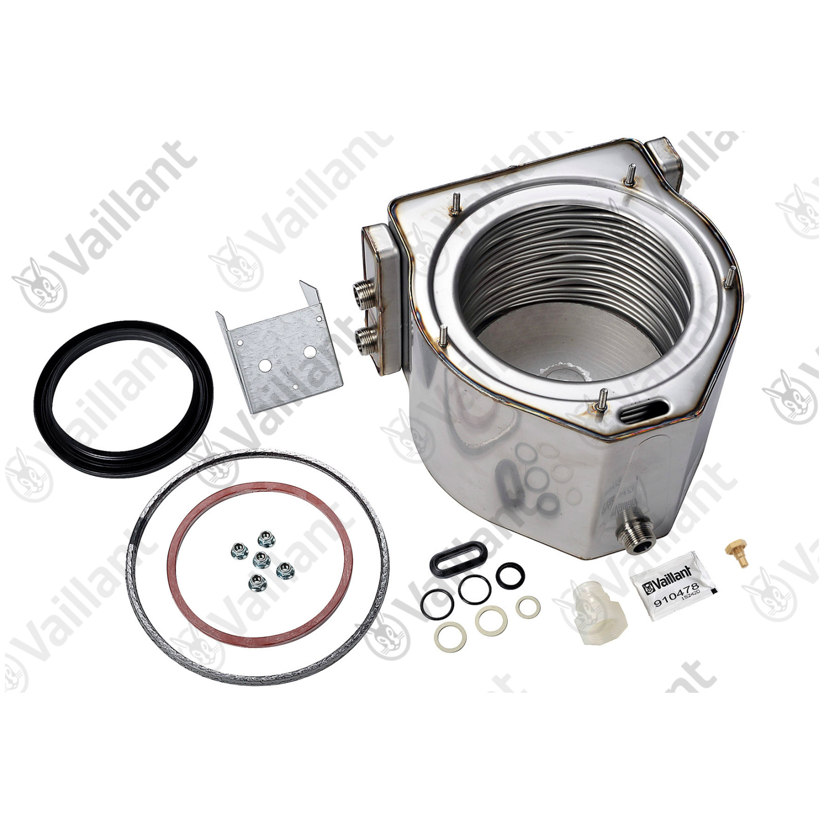 Vaillant Wärmetauscher HW 065114 Gasgeräte VC VCW VSC inkl. Dichtungen 4024074404515