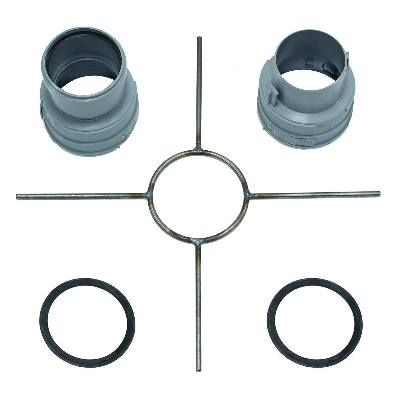 Vaillant Edelstahl Schachtabdeckung Grundelemente Ø 80 PP VerbindungsStück Montagekreuz 0020021008