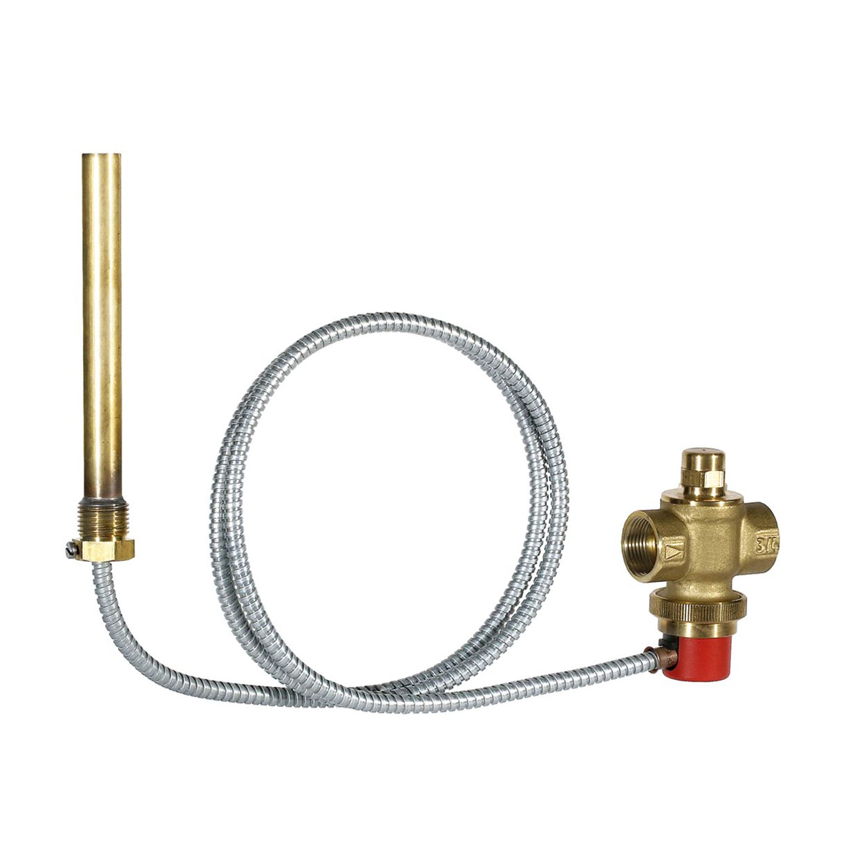 Resideo Therm Ablaufsicherung TS131 Braukmann TS131-3/4A Messing 95 GradC 1300mm R3/4 Doppelfühler TS131-3/4A
