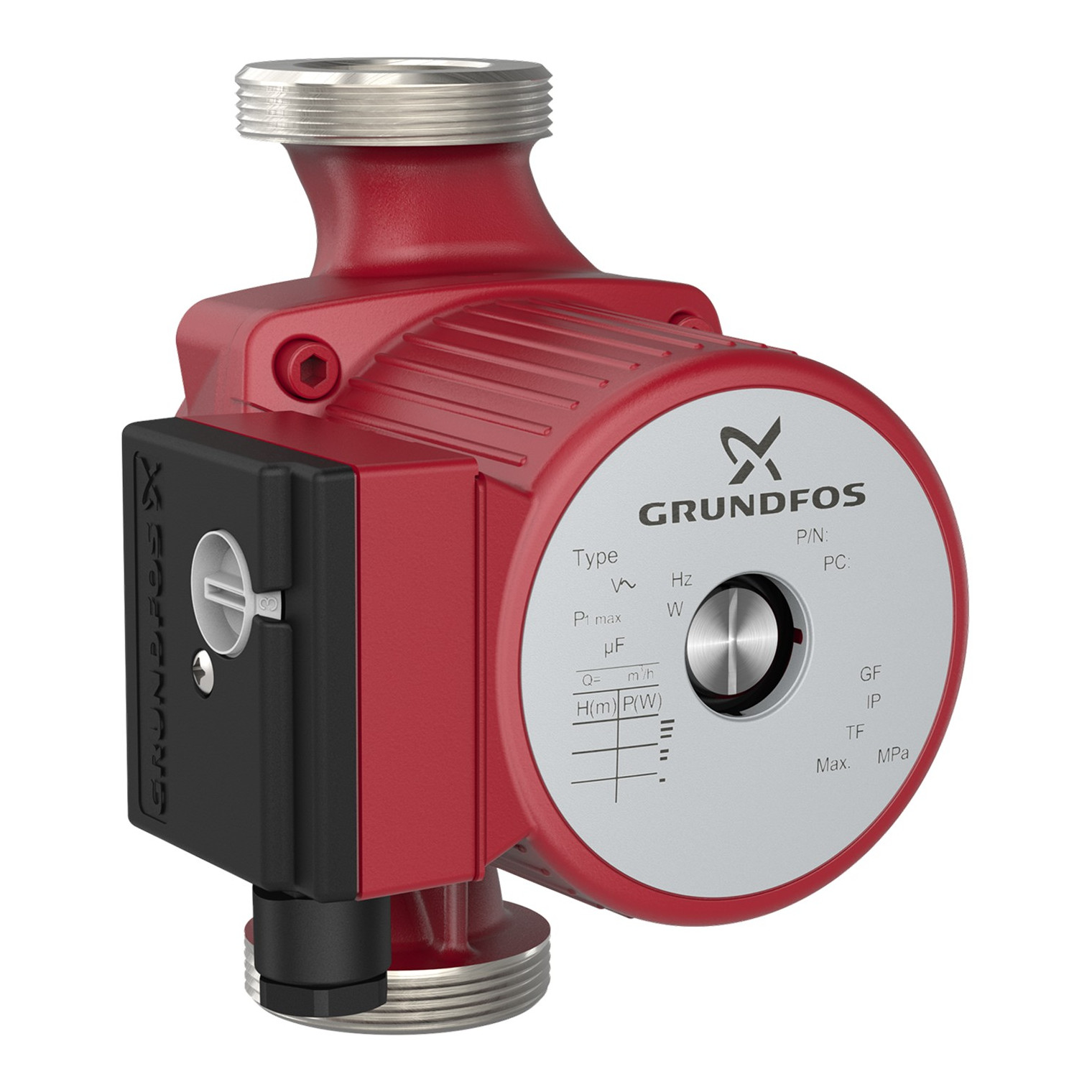 Grundfos Zirkulationspumpe UPS 32-80 N 180mm 1x230V Edelstahl 99255554