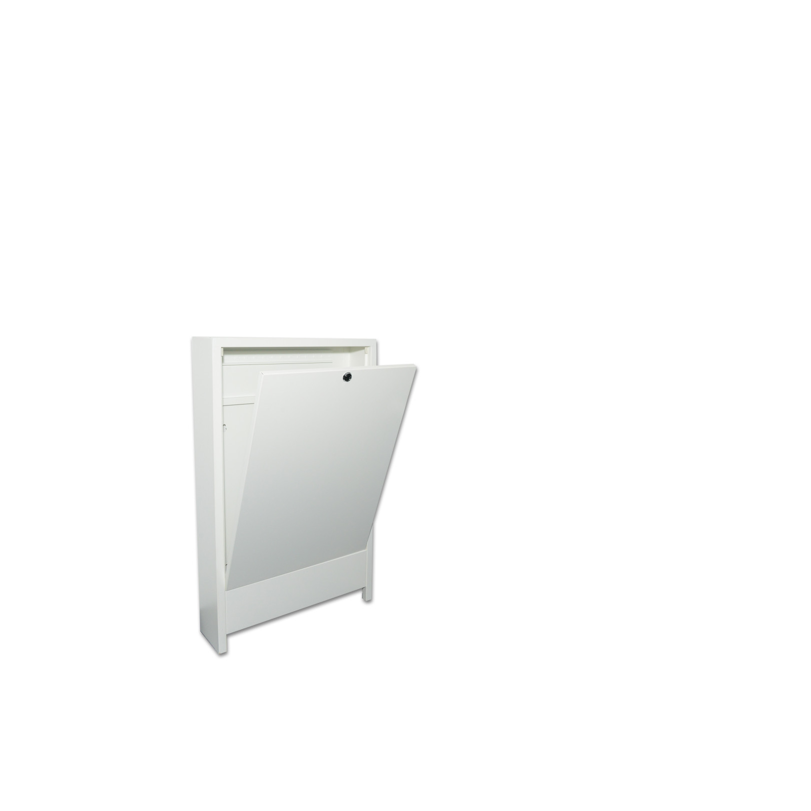 Aufputz Verteilerschrank Premium 6-8 Heizkreise 680 mm mit Hutschiene weiss AP3
