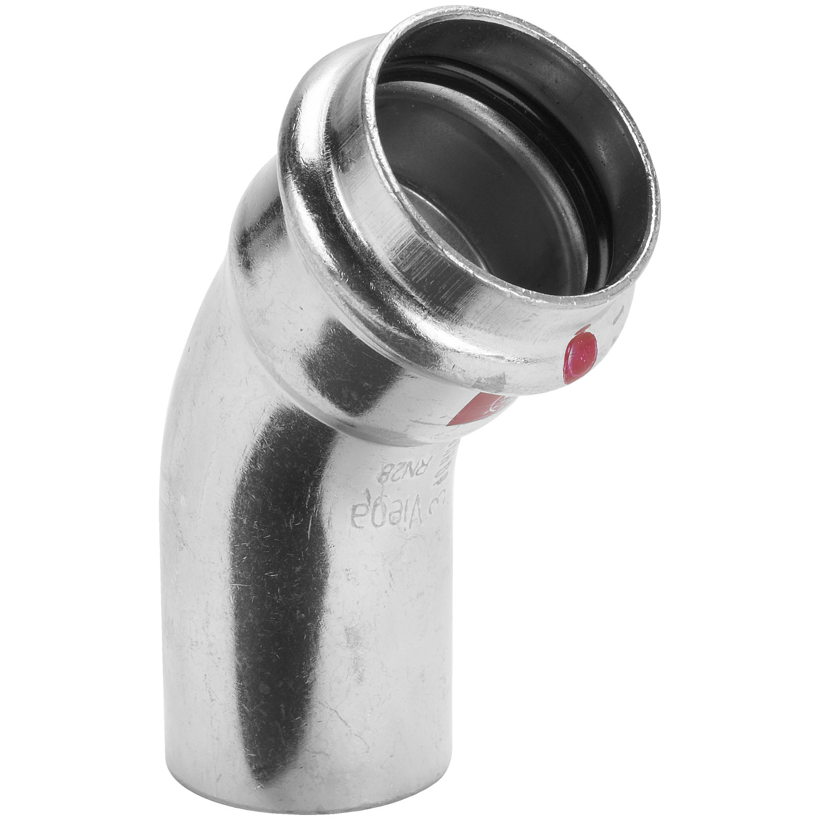 Viega Prestabo Bogen 1126.1 45 Grad IxA unlegierter Stahl 12mm 605155