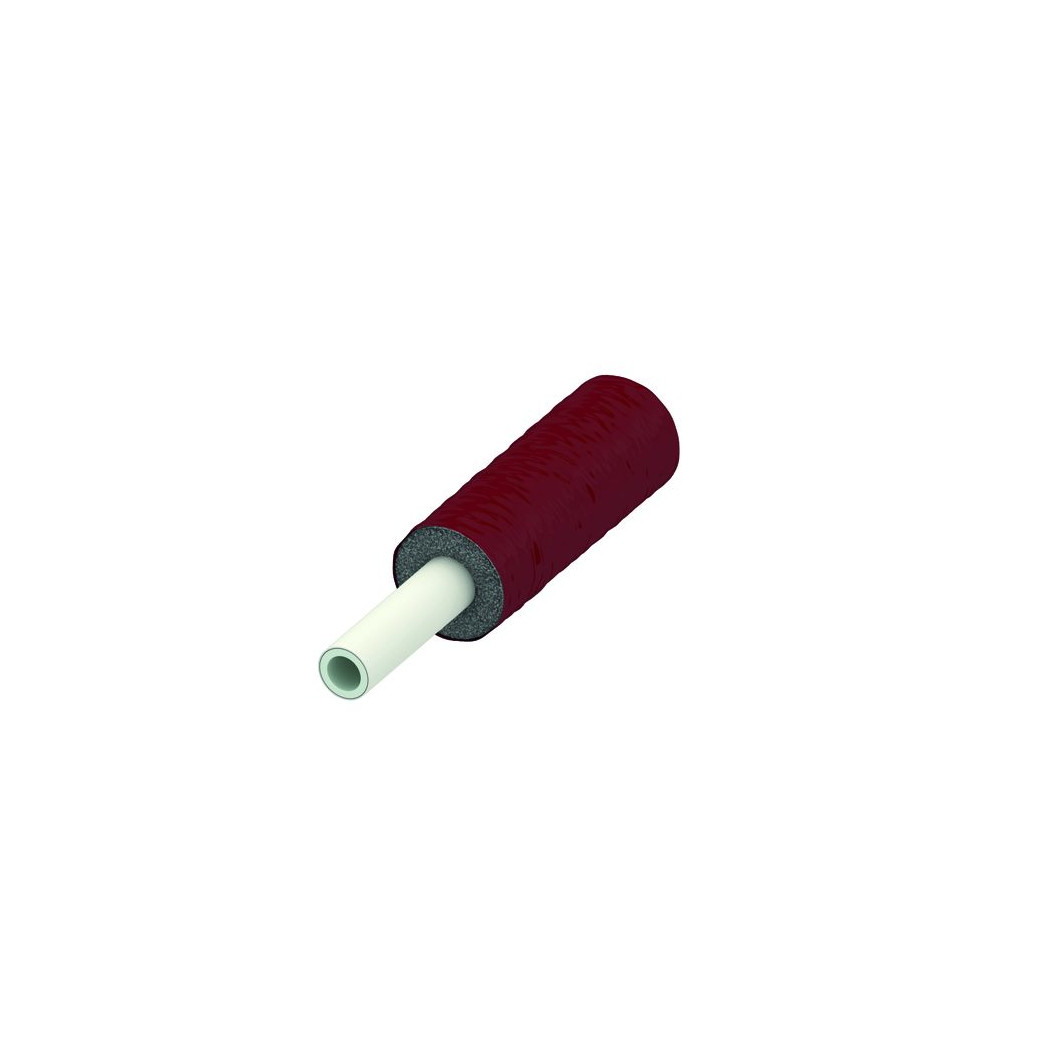 TECElogo Verbundrohr PE-RT Al 25x2 vorgedämmt RS9 rot Rolle 50m 8702025