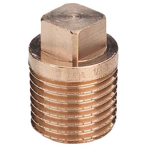 Viega Gewindefitting Rotguss Stopfen Vierkant DN8 1/4 Zoll AG Typ 3291 320072