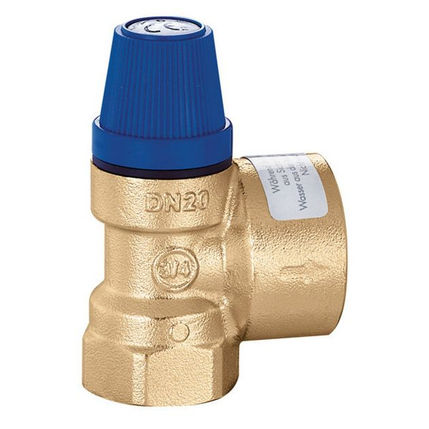 Caleffi Membran-Sicherheitsventil 531460 1-2-Zoll x 3-4-Zoll 6-bar Brauchwasser IG-IG 8016615013788