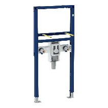 Geberit Duofix Element Waschtisch 112 cm Standarmatur UP-Siphon höhenverstellbar Stahl 111480001