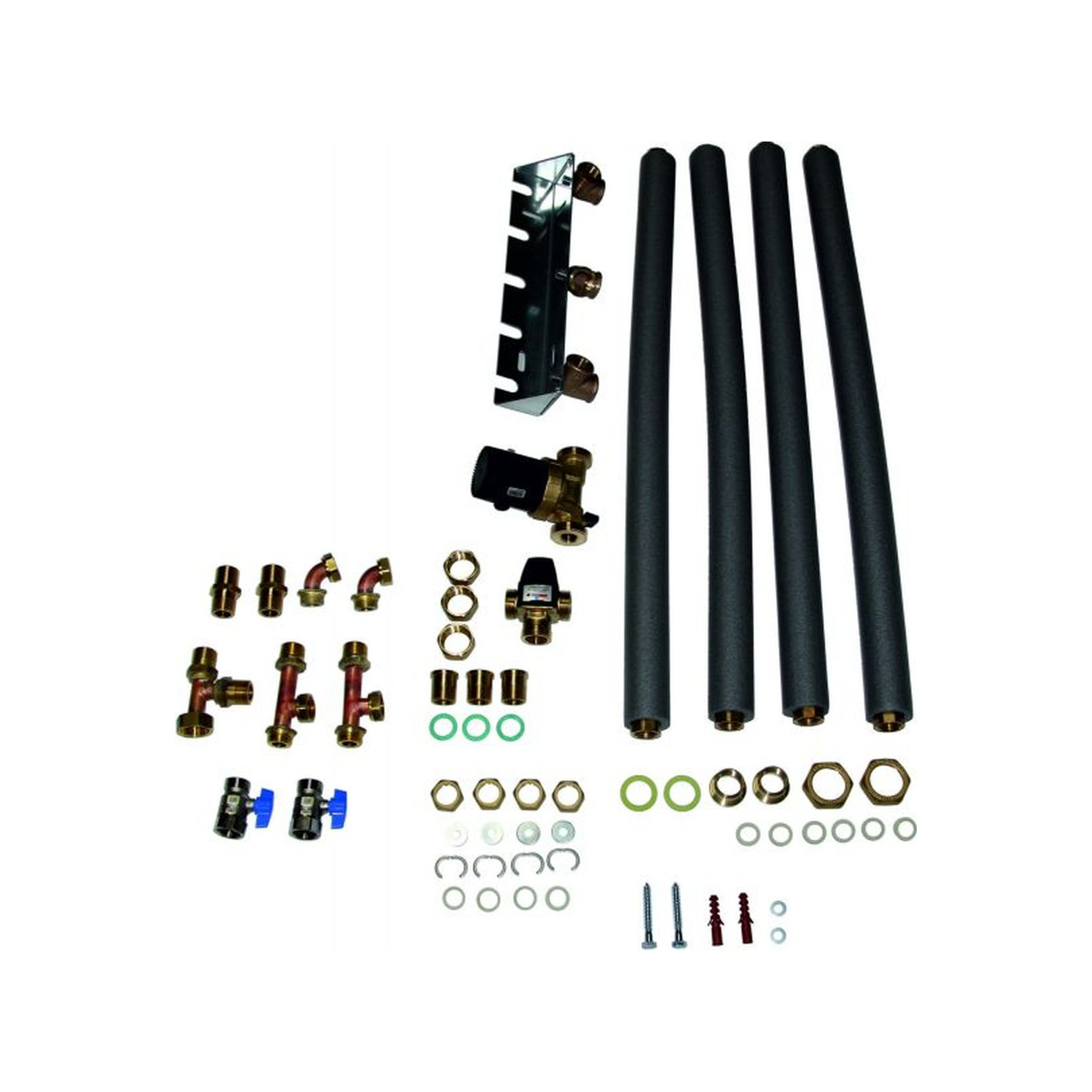 WOLF Anschluss-Set CSZ-2 Warm-Kaltwasser Zirkulationspumpe thermostatischer Wassermischer 7701136