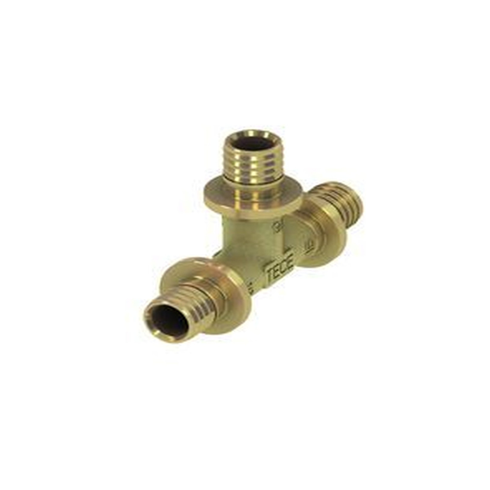 TECEflex T-Stück Messing 25mm Durchflussoptimiert 710025