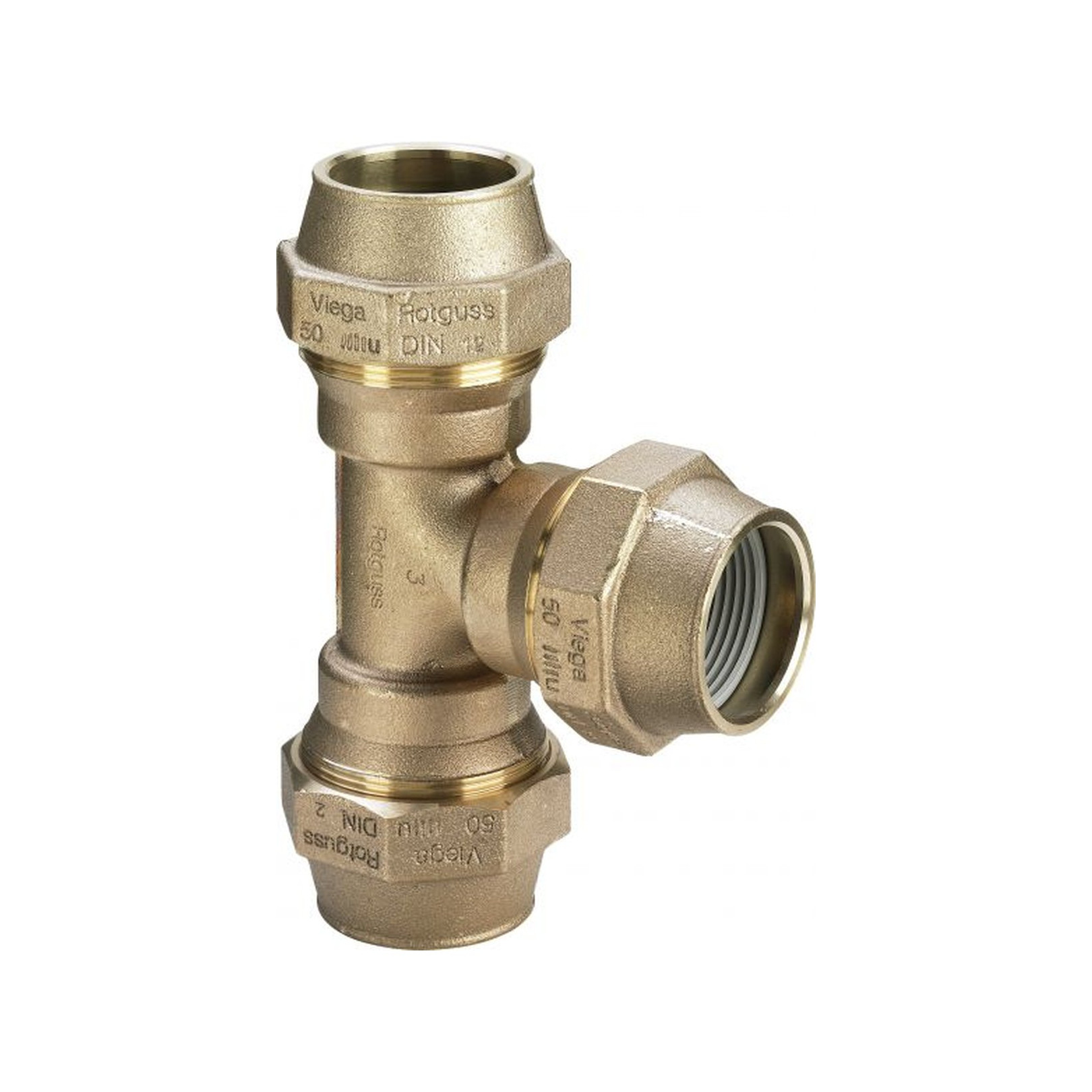 Viega T-Stück 9051 Rotguss 20mm gleichseitig 276119