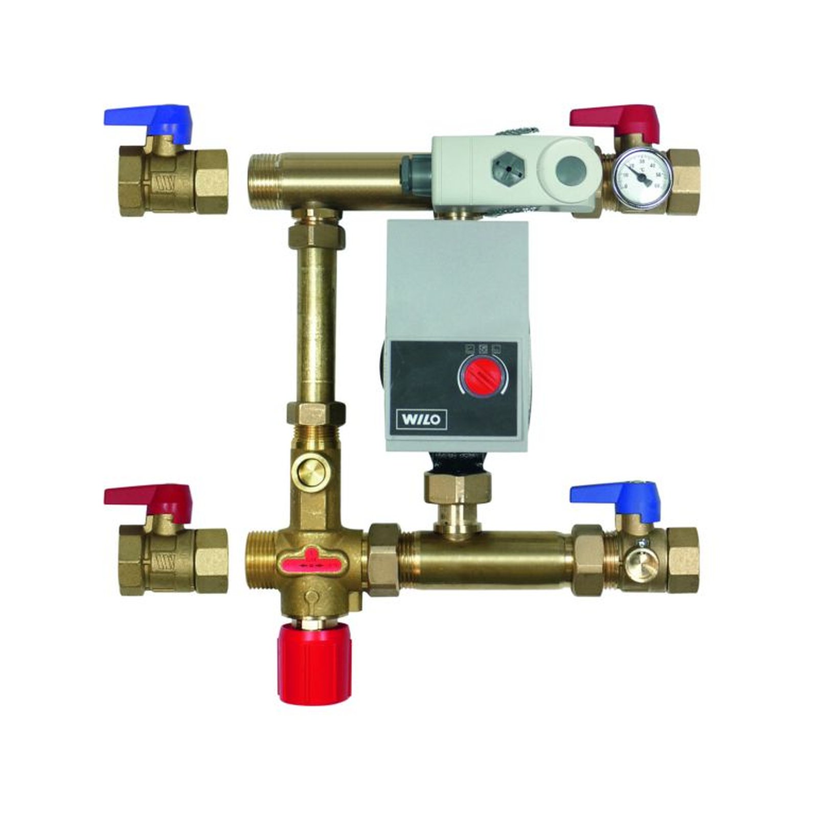 Festwert Regelstation mit hocheffizenz Pumpe Mischer für Vorlauftemperatur Festwert Regelstation mit hocheffizenz Pumpe Mischer für Vorlauftemperatur