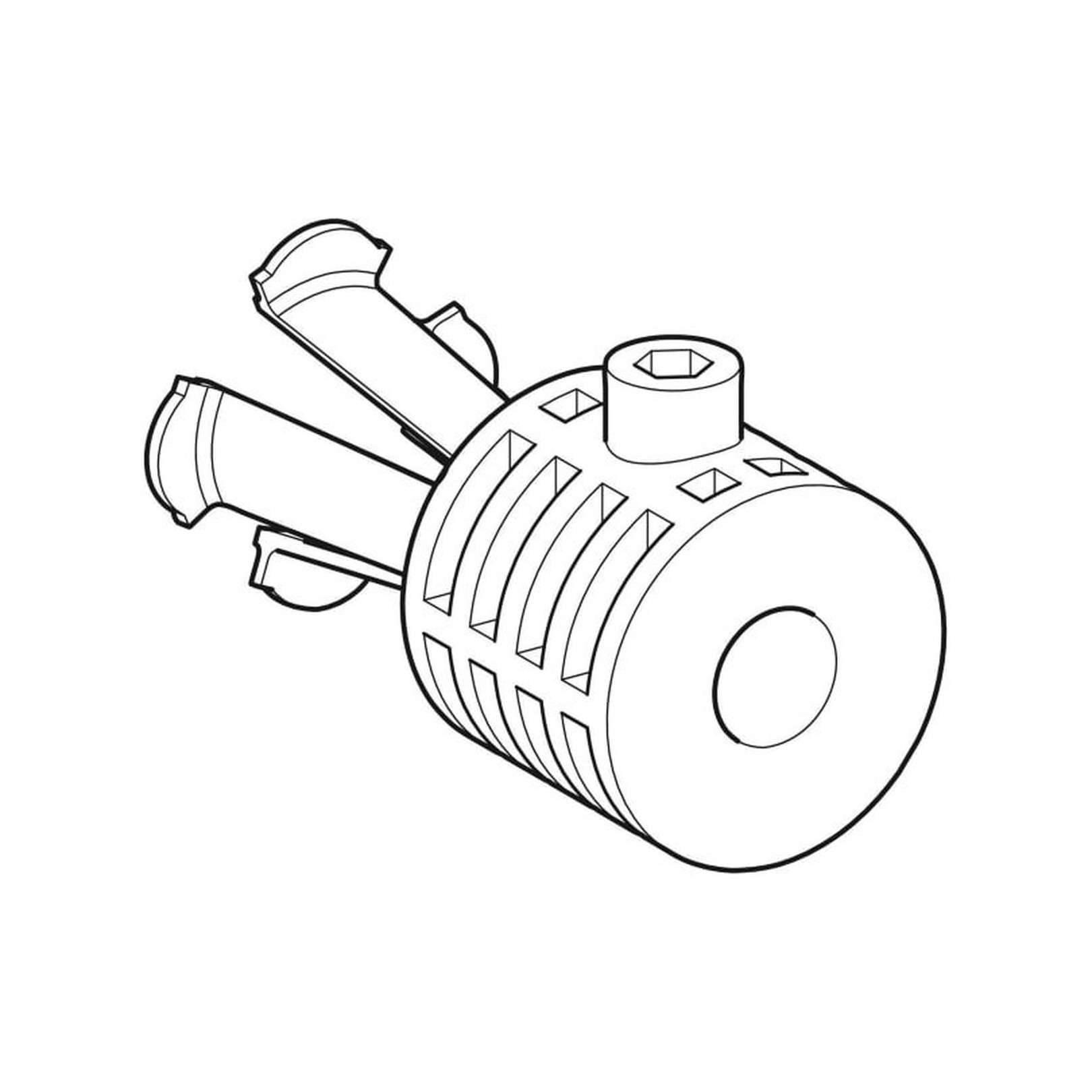 Geberit Wandbefestigung WB9N-Z verdeckt Wand-WC Bidet seitliche untere Befestigung 597203000