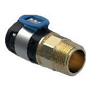 Geberit FlowFit Uebergang Aussengewinde Siliziumbronze d16 R3-8 Pressindikator 620300001