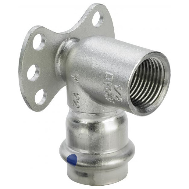 Viega Wandscheibe Sanpress Inox 2325.5LF SC-Contur Edelstahl 28mm Rp1 LABS-frei 667108