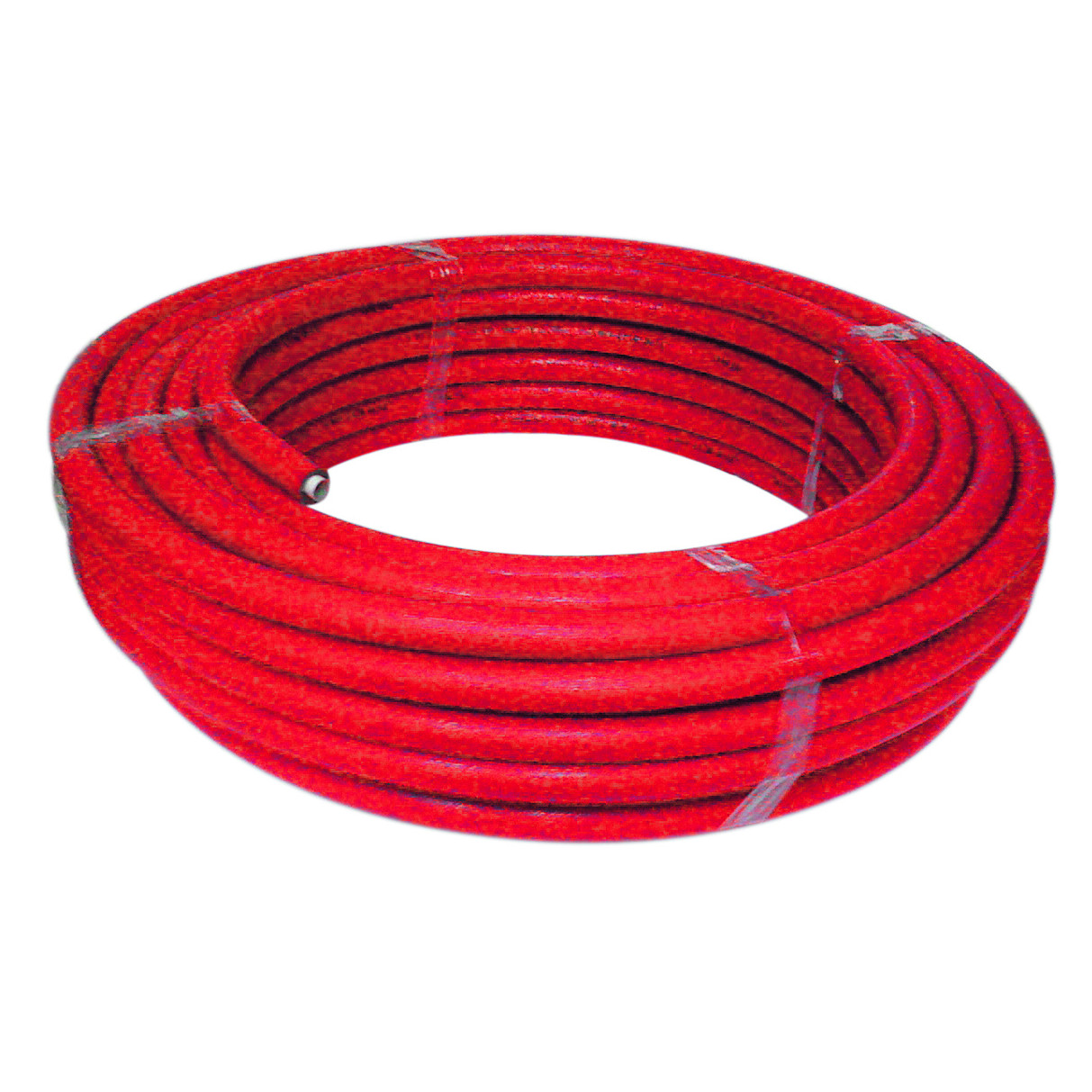 Aluverbundrohr 20x2 mm isoliert 10 mm rot 50 m Rolle DVGW