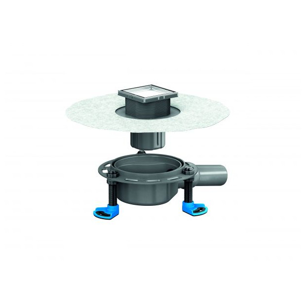 DALLMER Bodenablauf DallDrain Individual DN 50 Edelstahlrahmen 100x100mm 517067