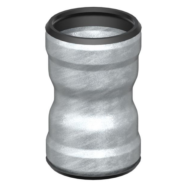 ACO PASSAVANT Doppelmuffe GM-X DN50x1,5 feuerverzinkt Innenbeschichtung 0174.14.48