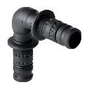 Geberit Mepla Winkel 90 Grad PVDF 16mm O-Ring EPDM Pressnippel transparent 621271005