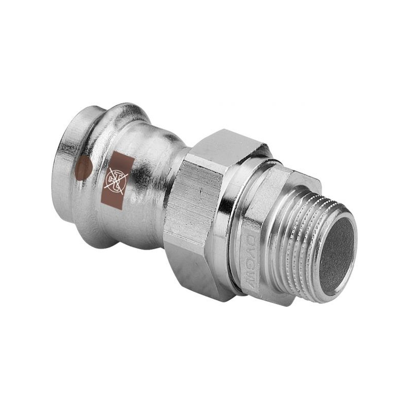 Viega Verschraubung Temponox 1765 SC-Contur 22 mm R 3/4 Stahl nichtrostend 812089