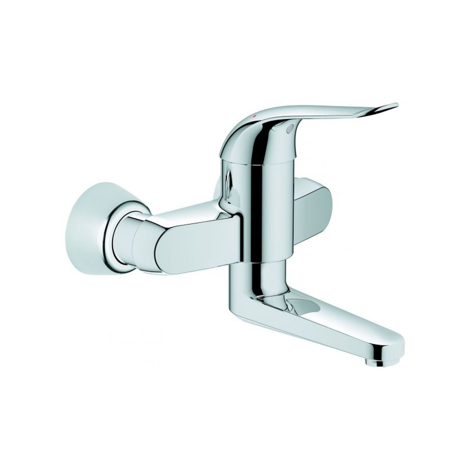 Grohe Waschtischarmatur Euroeco Special Einhebelmischer Wandmontage Chrom S-Anschlüsse 197 mm Ausladung 32767000