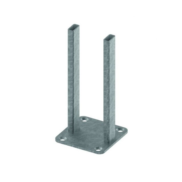 TECE Doppelhalter TECEprofil schmale Trennwaende Stahl beschichtet Befestigungsmaterial 9030030