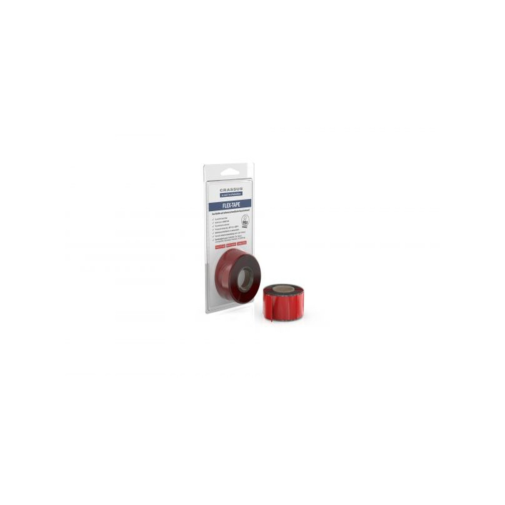 Crassus Flex-Tape CRA70602 25mmx3,5mx0,7mm Rot selbstverschweißend Reparaturband