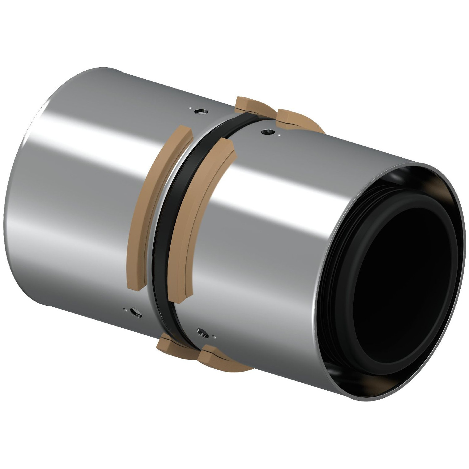 Uponor S-Press Verbund Kupplung PPSU Pressmuffe 50 mm gerade DVGW 1046402