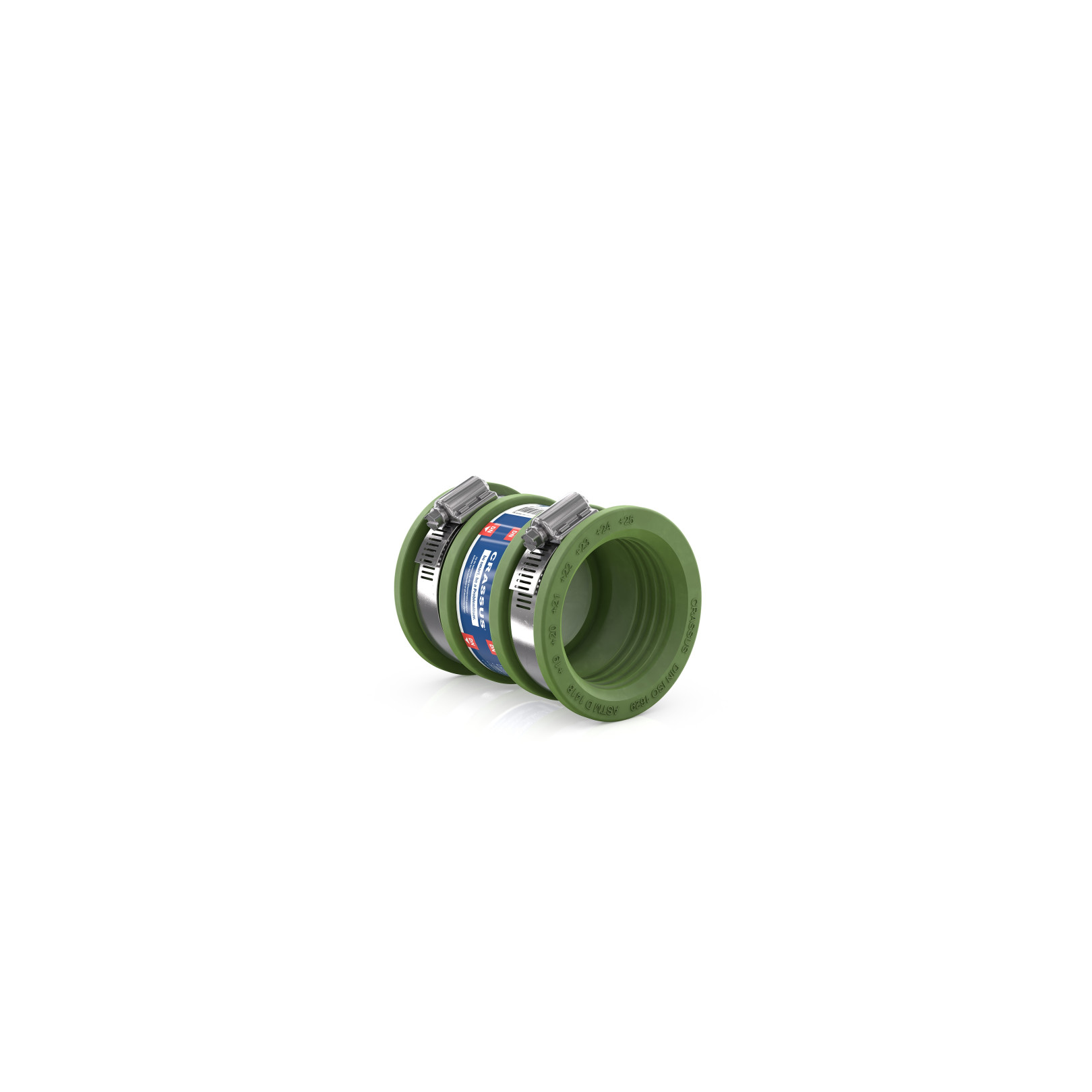 Crassus Schlauchadapter Typ 1 CDC 050 FK FKM V2A 40-50mm 0,6 bar geräuschreduzierend CRA14023FKM