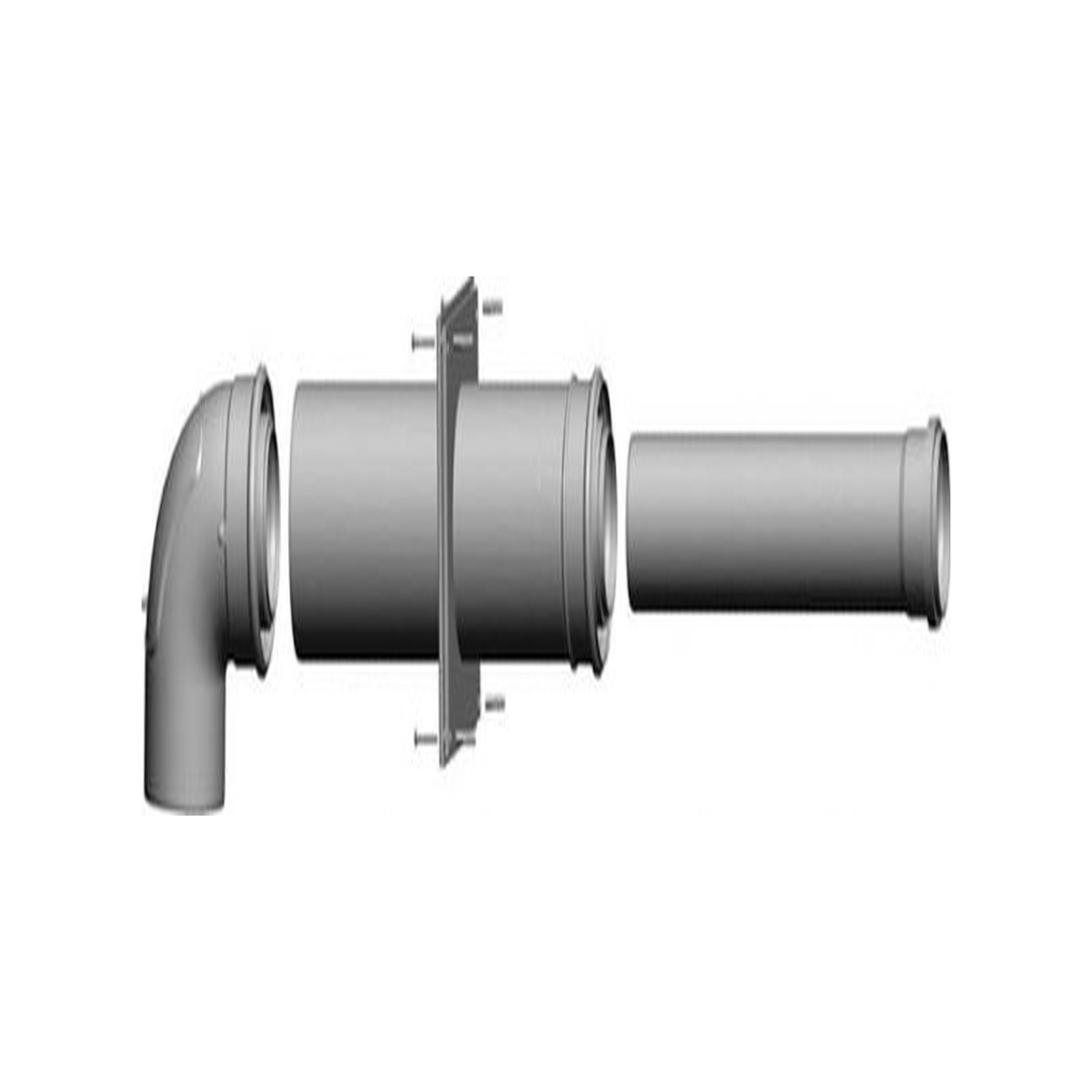 WOLF Anschluss-Set C43x DN110/160 Luft-Abgasschornstein raumluftunabhängig 2651555