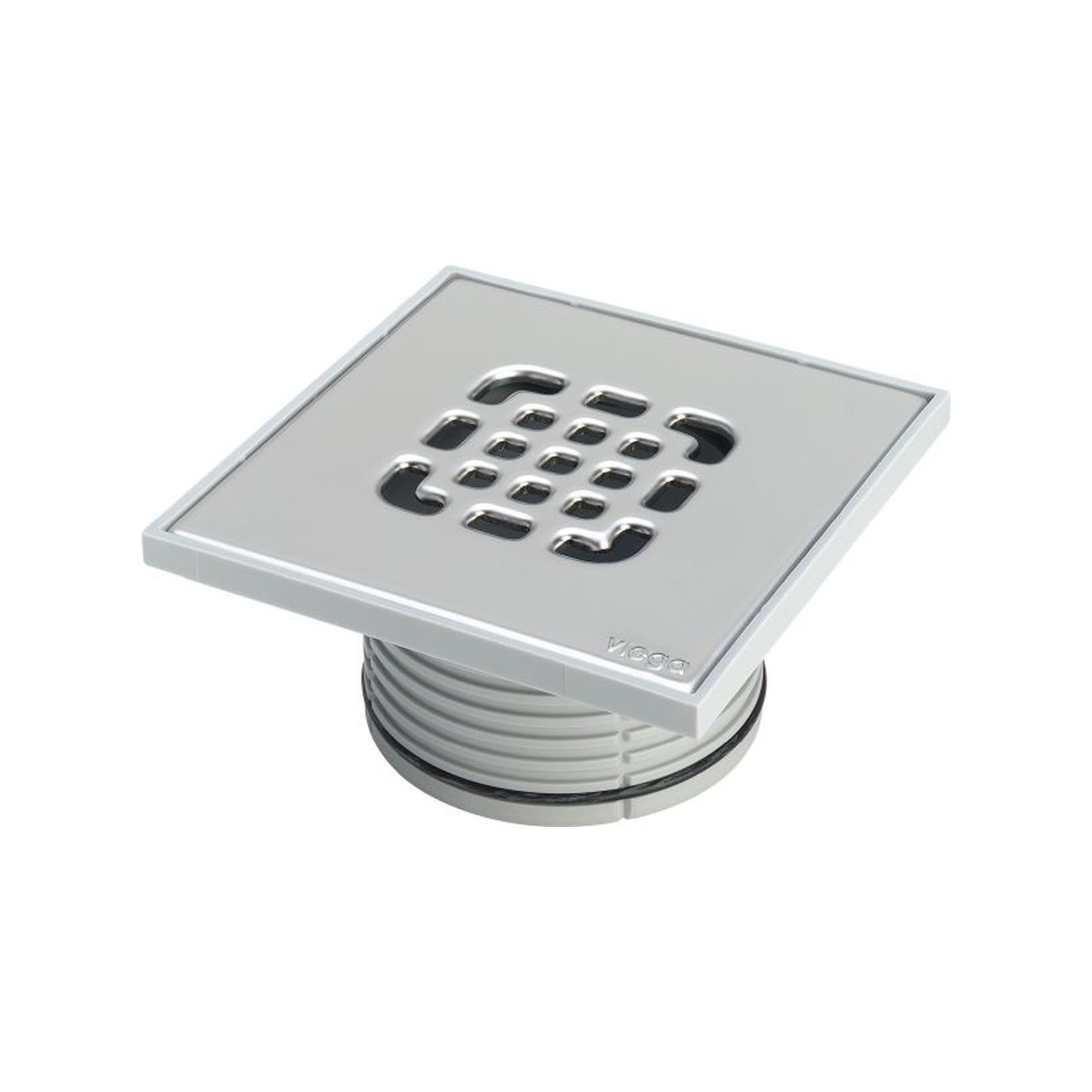 Viega Aufsatz 4934.4 150x150 mm Kunststoffrahmen Edelstahlrost Rückstaudichtung 555221