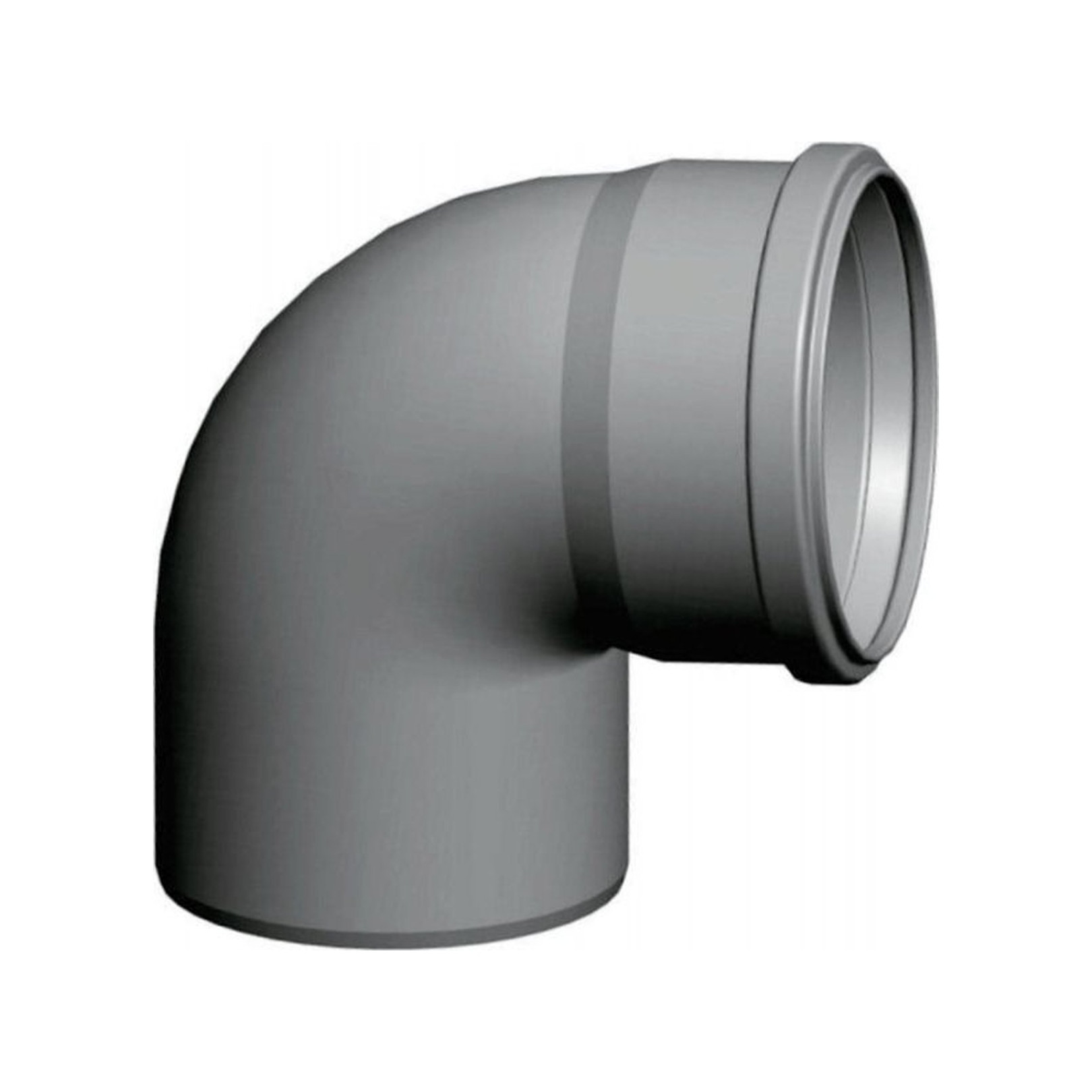 Wolf Abgasrohrbogen 87 Grad DN80 Polypropylen bis 120C 2651508