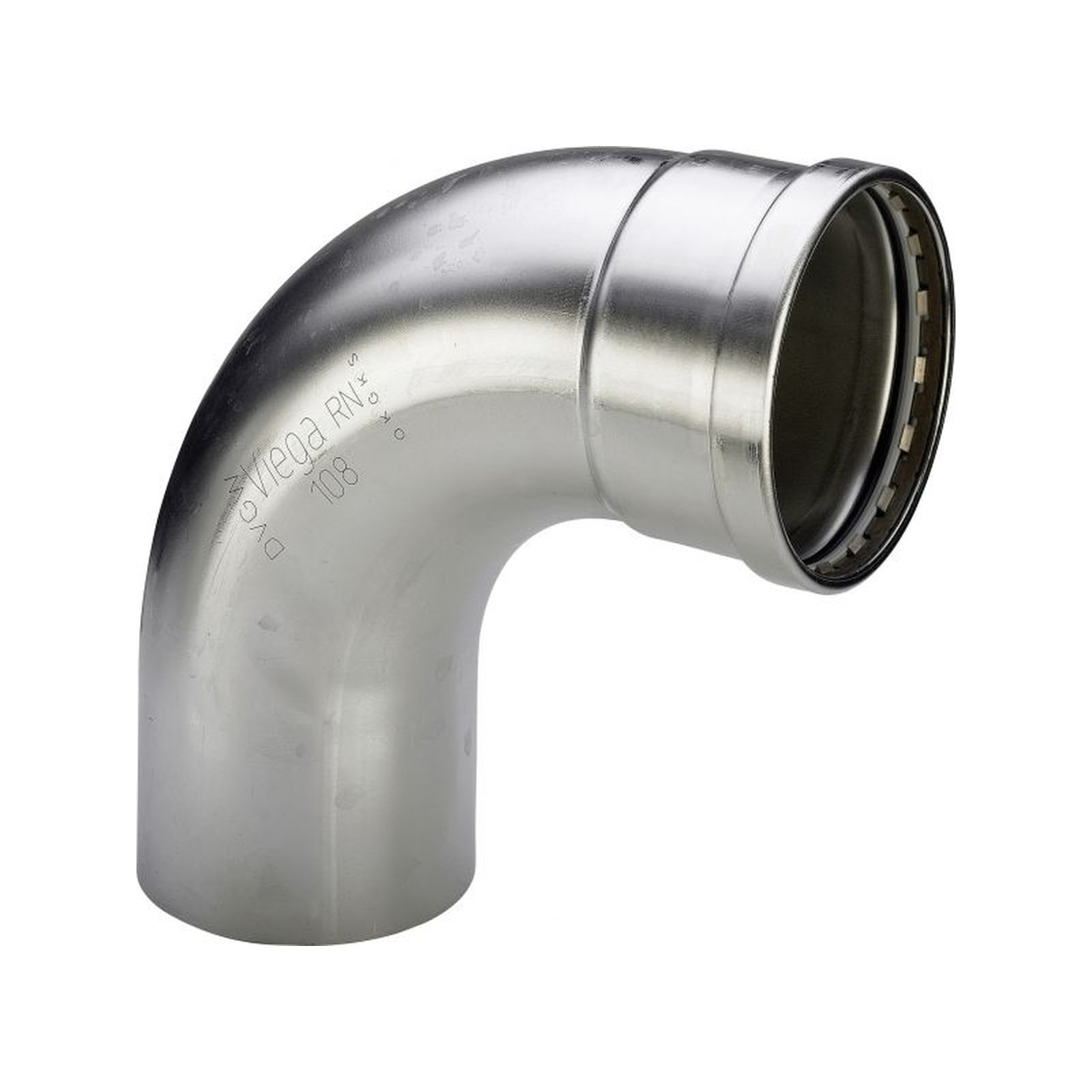 Viega Sanpress Inox XL-Bogen 482626 76,1 mm 90 Grad Stahl nichtrostend SC-Contur EPDM Viega Sanpress Inox XL-Bogen 577995 64 mm 90 Grad Edelstahl SC-Contur Pressanschluss EPDM