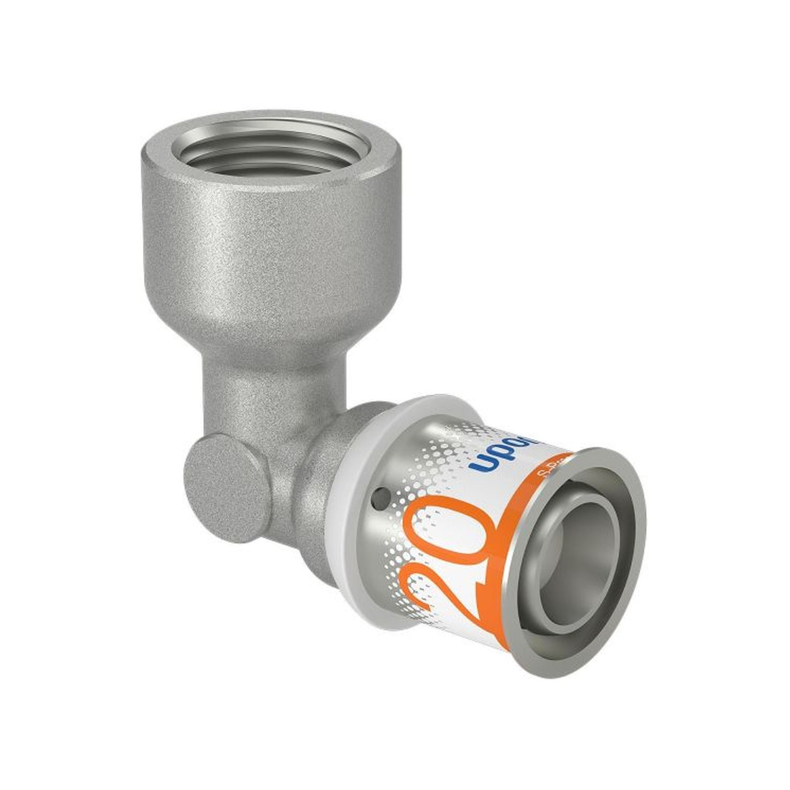 Uponor S-Press PLUS Winkelmuffe 20 mm DN15 1/2 IG Pressfitting Edelstahlhülse 1070540
