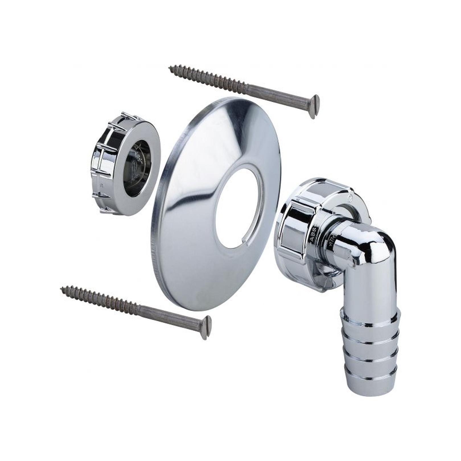 Viega Tülle 5635.90C 398491 1 Zoll 85mm 90Grad Schlauchverschraubung verchromt Edelstahlrosette