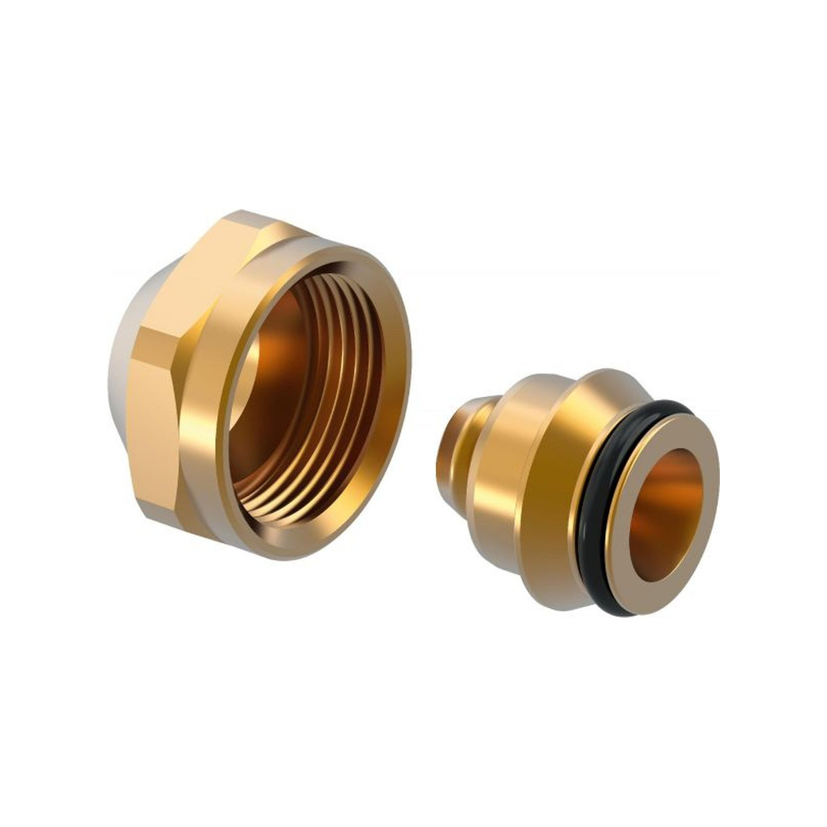 Uponor Vario Klemmringverschraubung PEX 16x1,8/2,0 G3/4FT Euro Messing 1065284