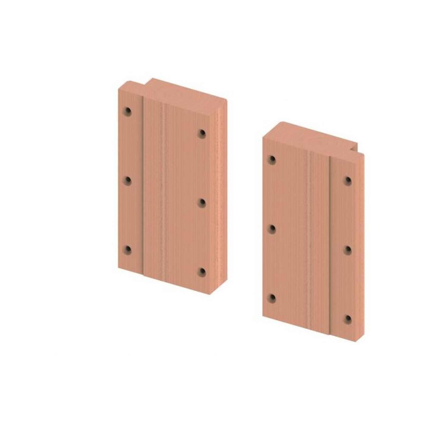 TECE Holzplattenset TECEprofil Stützklappgriff WC-Gerontomodul wasserfest Baufurnierholz Befestigungsmaterial 9042008