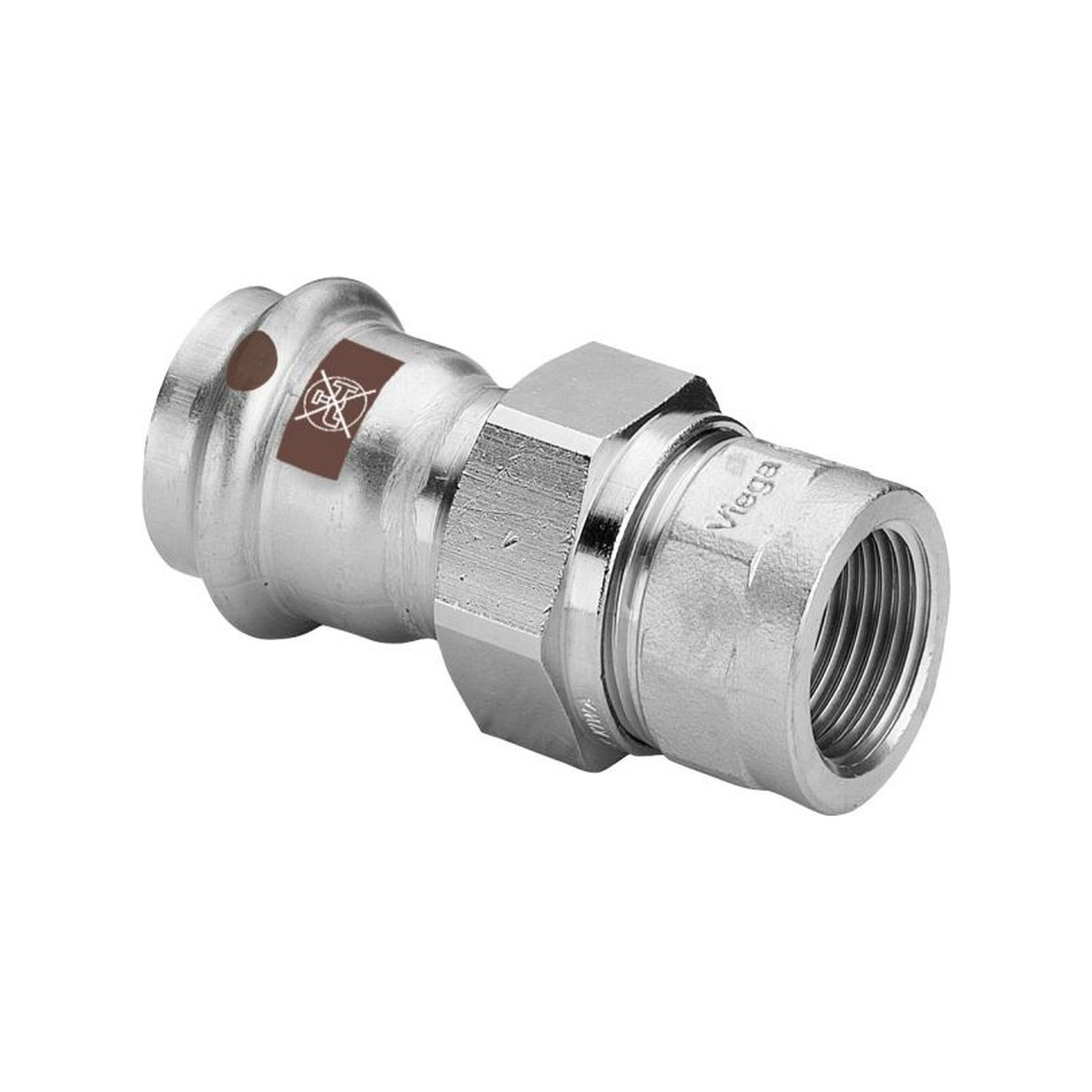 Viega Verschraubung Temponox 1762 SC-Contur Edelstahl 28mm Rp1 812188