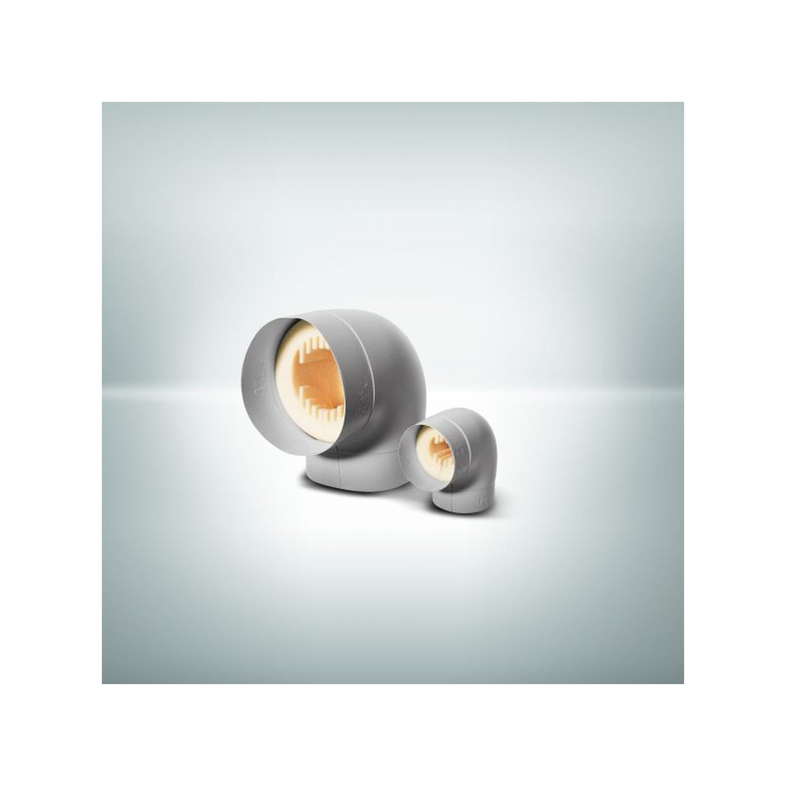 Armacell Armalok 100 Bogen AL-ABO-3530 35-33,7mm PVC PUR-Schaum hellgrau