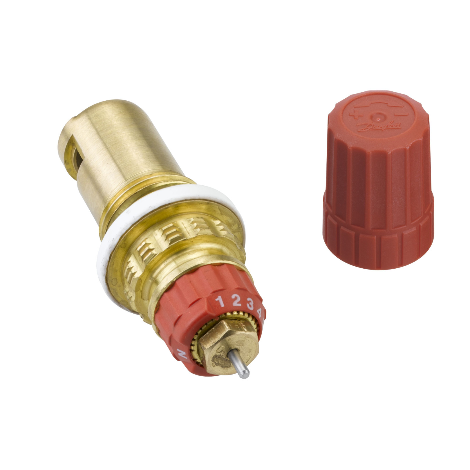 Danfoss Einbauventil Heizungsarmatur Serie 3 RA-N G 1-2AG Messing Kvs 1.05 m3-h Voreinstellung 013G7390