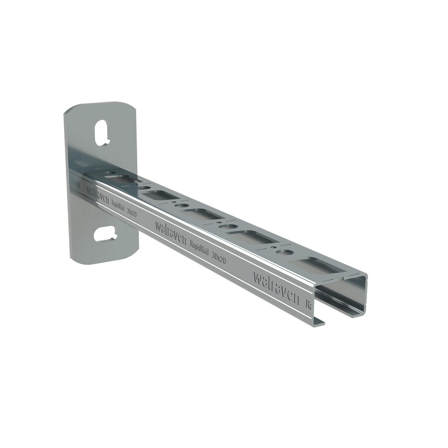 Walraven Wandkonsole RapidRail 30x20 L200mm Schnittmarkierungen 66032020
