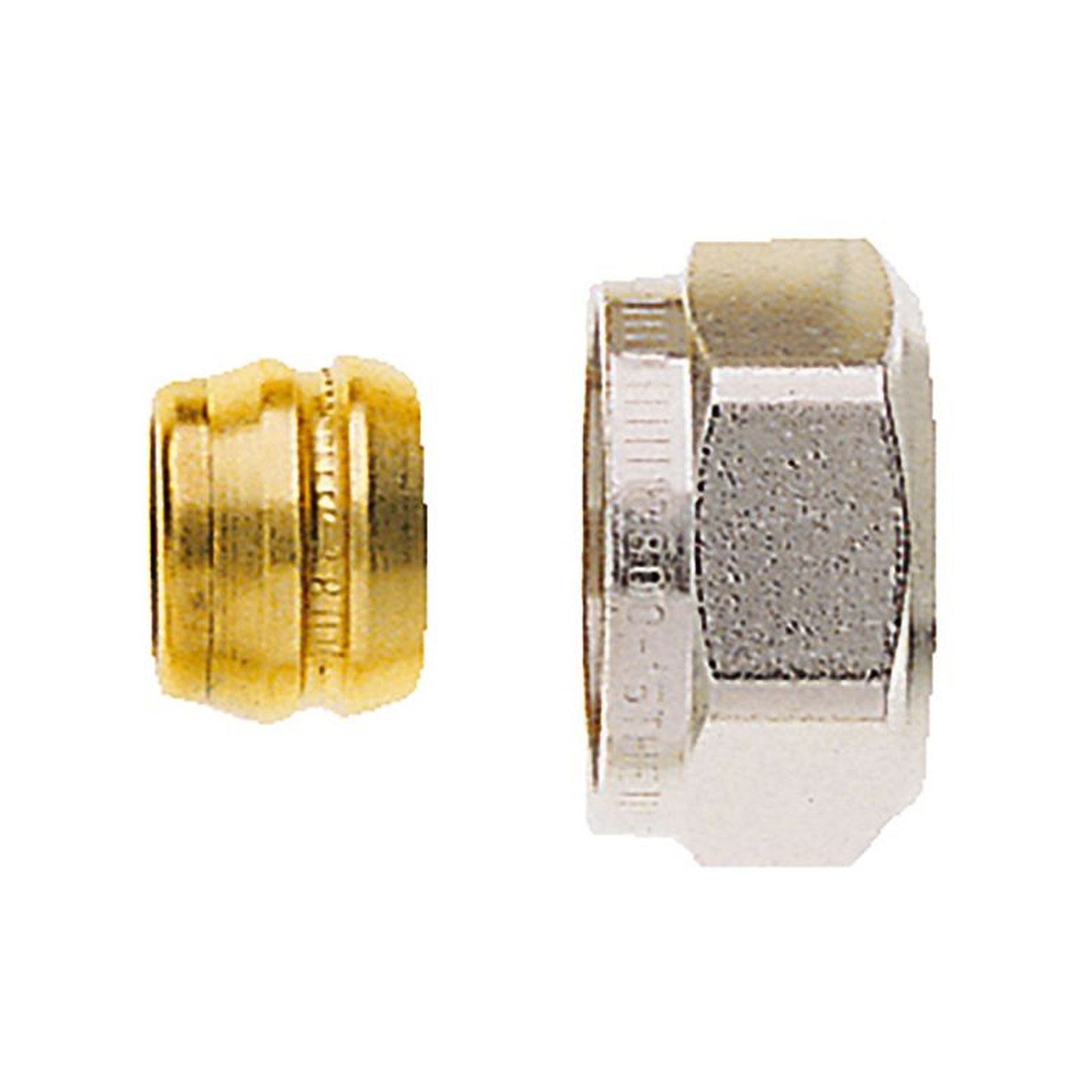 Heimeier Klemmverschraubung 3800-15.351 15mm vernickelt Kupfer Präzisionsrohr M24x1.5 AG 3800-15.351