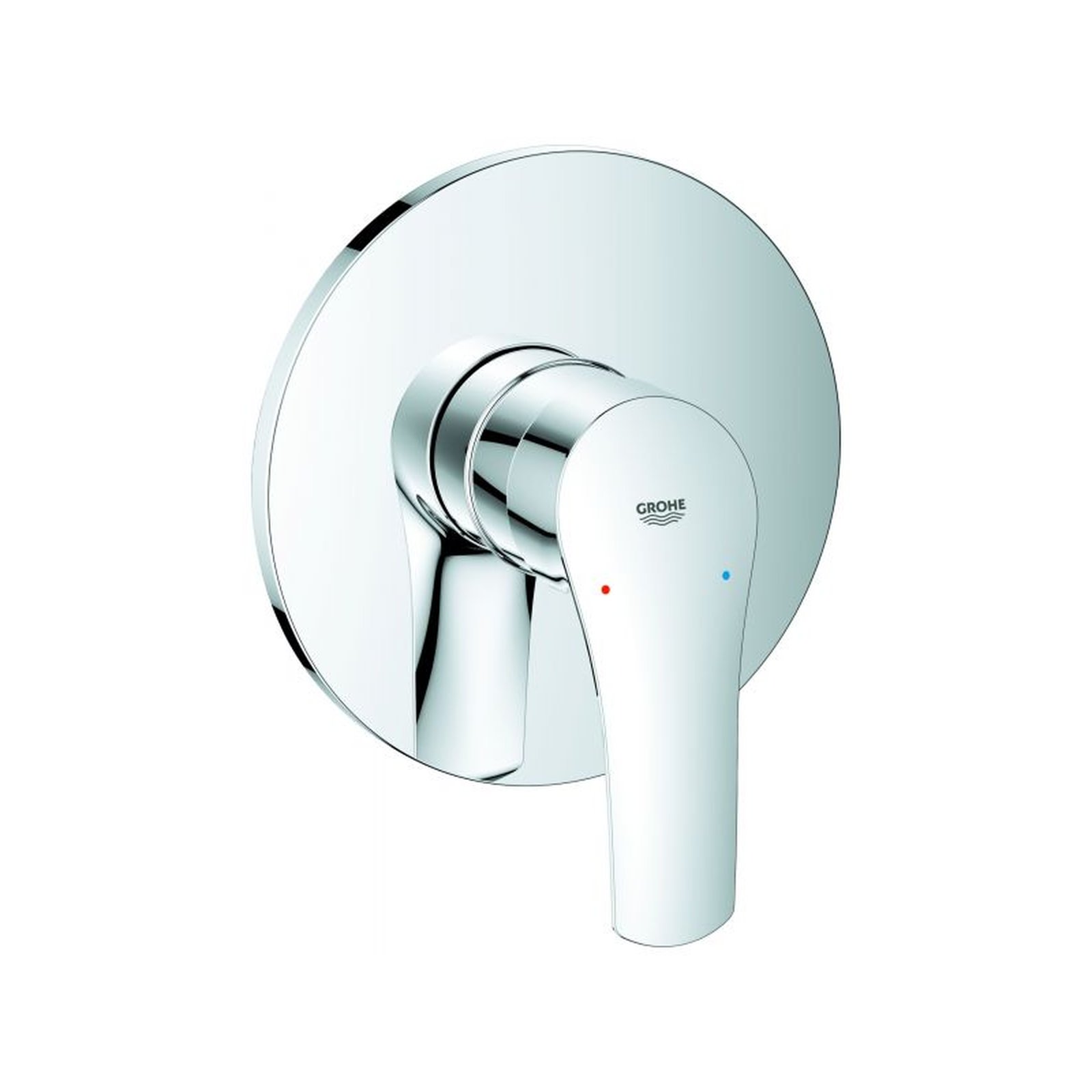 GROHE Einhebel-Brausebatterie Eurosmart Fertigmontageset Chrom SilkMove 46 mm Keramikkartusche 30 l/min 24042003