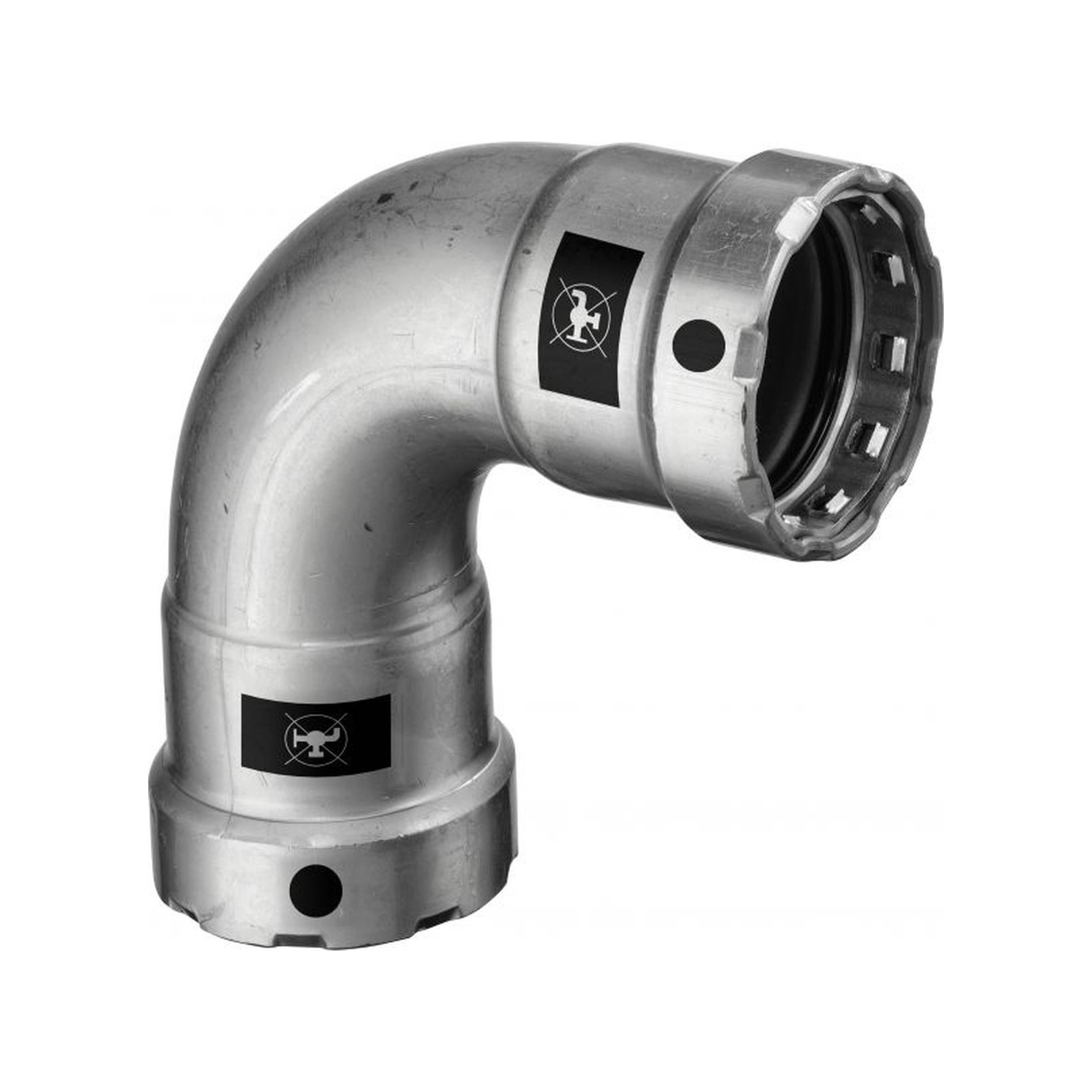 Viega Megapress Bogen 4216 1-Zoll 90-Grad Pressanschluss Stahl Zink-Nickel 694531